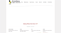 Desktop Screenshot of broadwayoffice.com